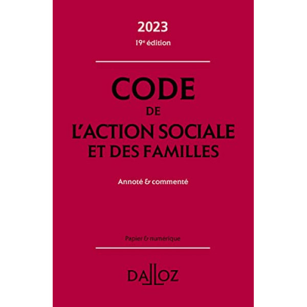 Code de l'action sociale et des familles ED 2023