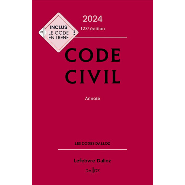 Code civil -annoté ED 2024