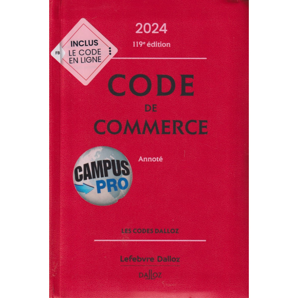 Code de Commerce 119ED 2024 Annoté