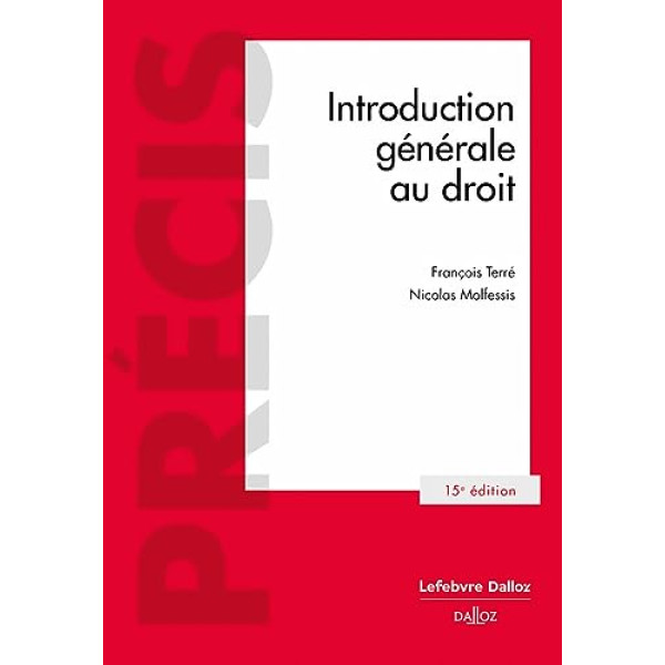 Introduction générale au droit 15e ed