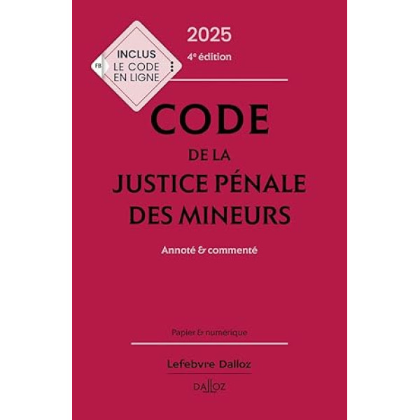 Code de la justice pénale des mineurs 2025