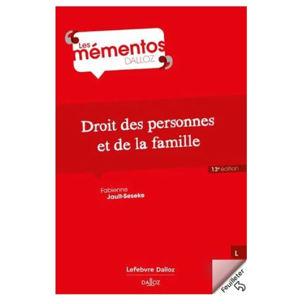Droit des personnes, de la famille et des incapacités