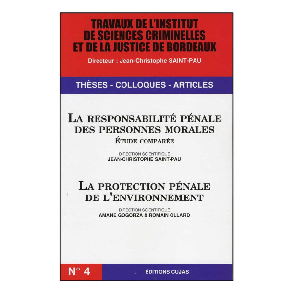 La responsabilité pénale des personnes morales