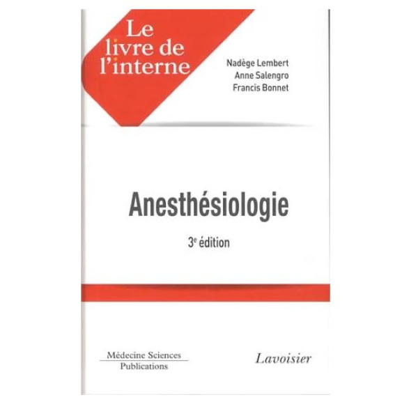 Anesthésiologie 3ed