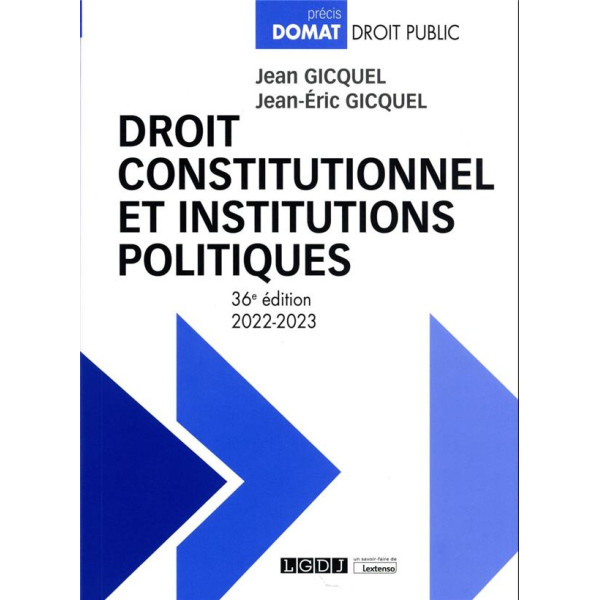 Droit constitutionnel et institutions politiques 36ed 2022-2023