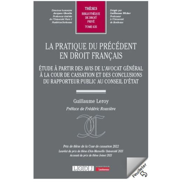 La pratique du précédent en droit français