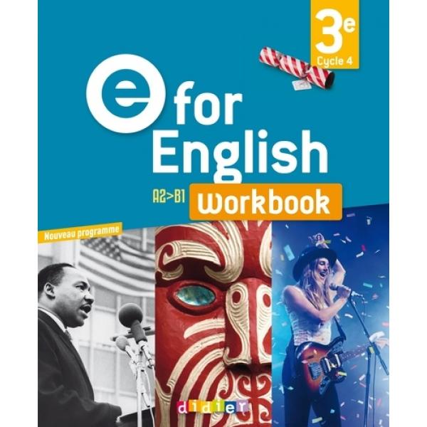 E for english 3e A2-B1 2017 WB