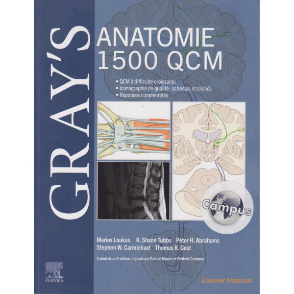 Gray's Anatomie -1 500 QCM Campus