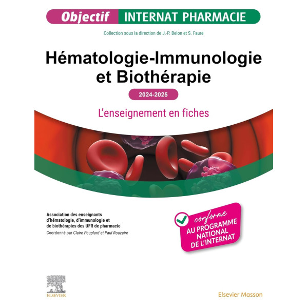 Hématologie-Immunologie et Biothérapie 2024-2025: L'enseignement en fiches