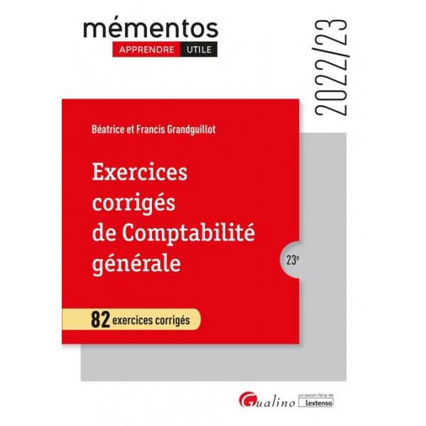 Exercices corrigés de Comptabilité générale Ed 2022-2023