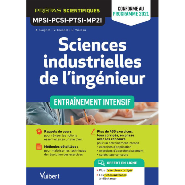 Sciences industrielles de l'ingénieur MPSI-PCSI-PTSI-MP2I 