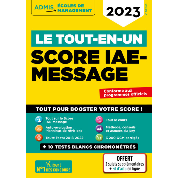 Le tout-en-un - Score IAE-Message 2023