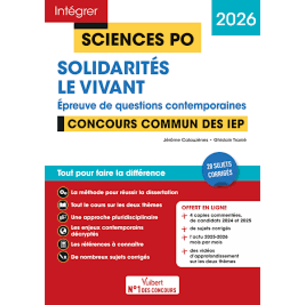 Sciences Po - Questions contemporaines - Solidarités - Le vivant