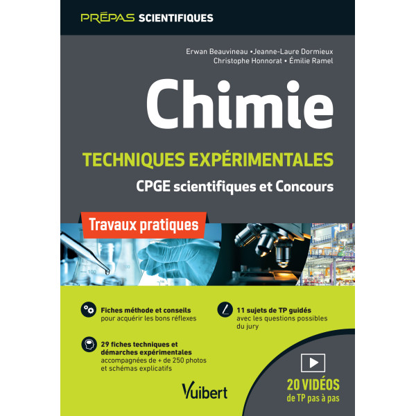 Chimie travaux pratiques et techniques expérimentales CPGE 