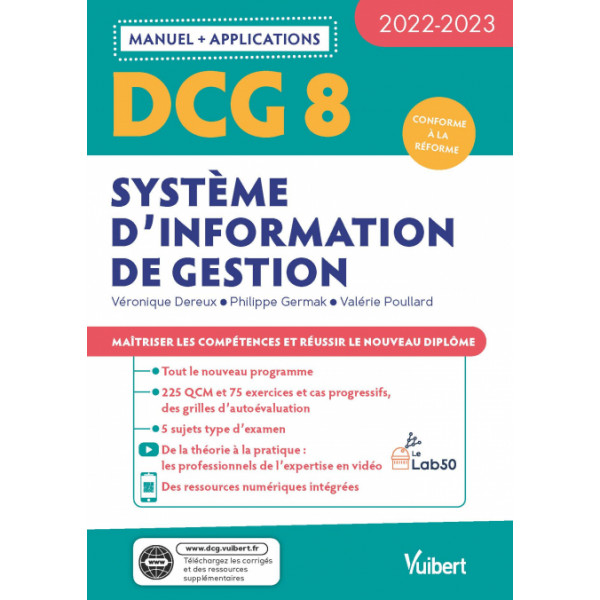 Système d'information de gestion DCG 8 -Manuel et Applications 2022-2023