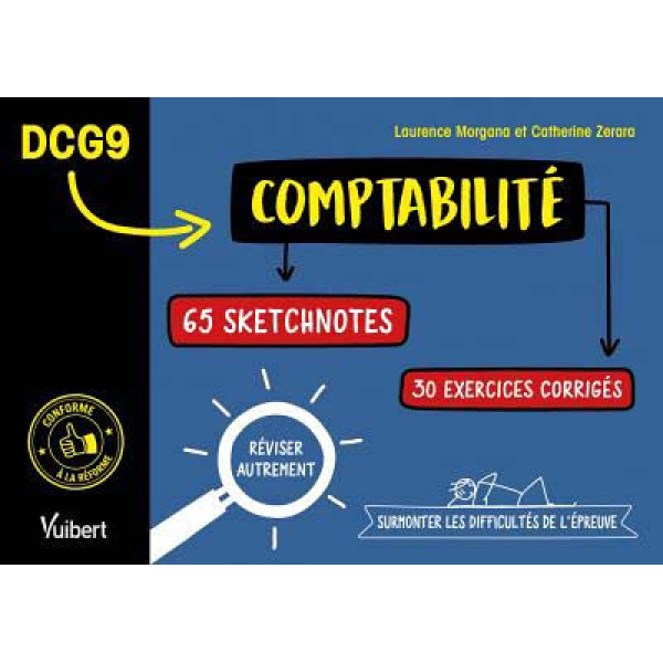 DCG 9 Comptabilité - 65 sketchnotes, 30 applications corrigées