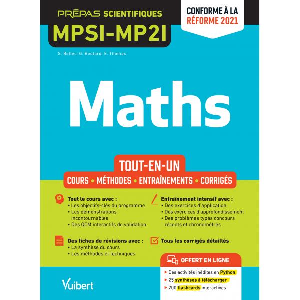 Mathématiques MPSI MP2I Tout en un 2021