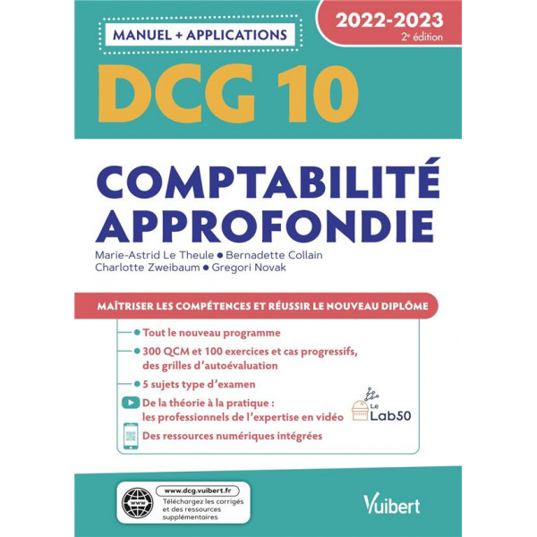 Comptabilité approfondie DCG 10 -Manuel et Applications 