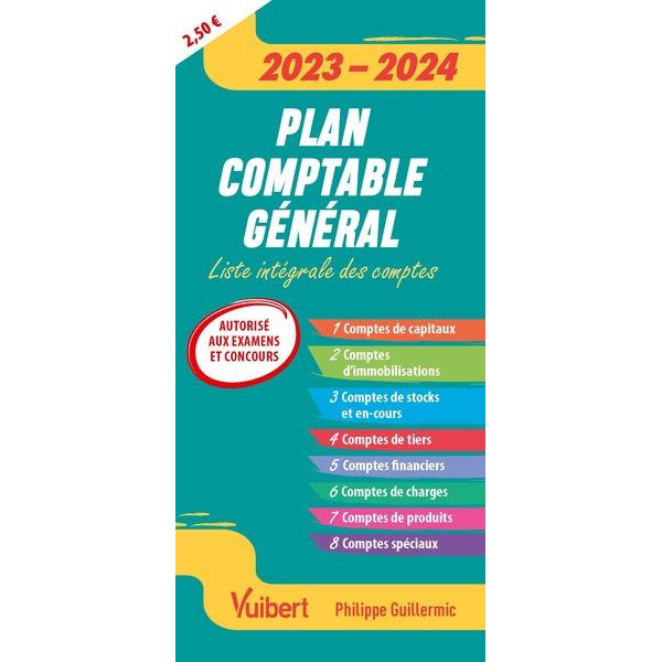 Plan comptable général 2023-2024 -Liste intégrale des comptes