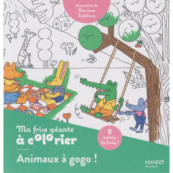 Ma frise géante à colorier -Animaux à gogo