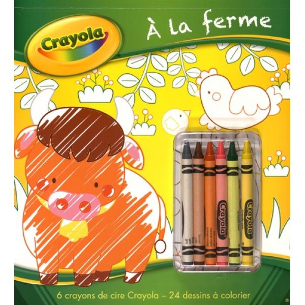 Crayola -A la ferme +6 crayons de cire