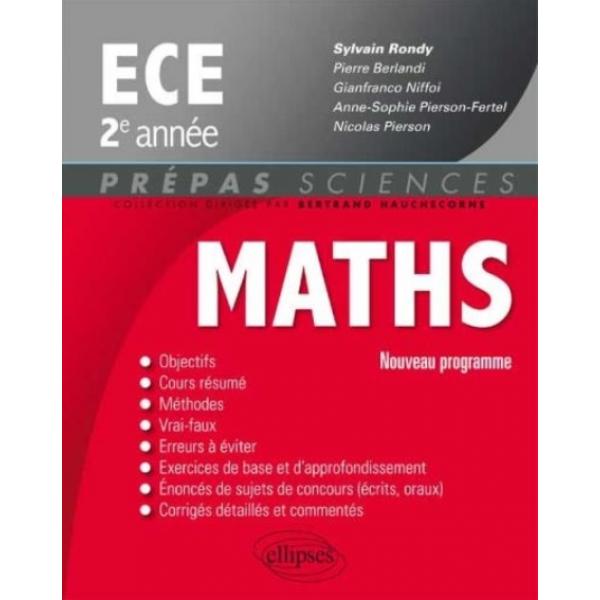 Maths ECE 2e année prog 2014 -Prépas sciences