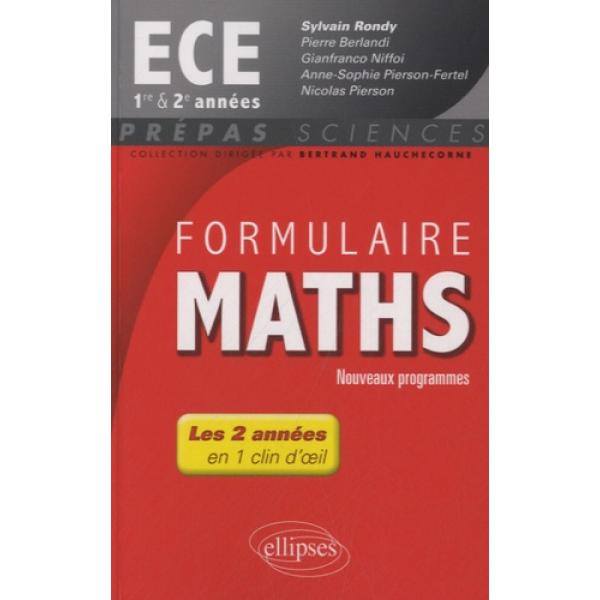 Formulaire Maths ECE 1re et 2e