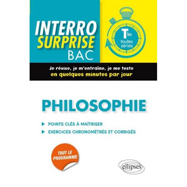 Interro-surprise Bac Philosophie Tles ttes s