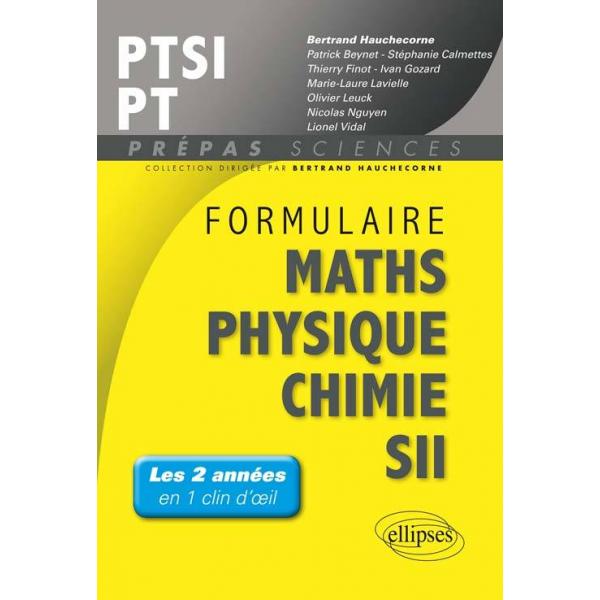 Maths physique chimie PTSI/PT