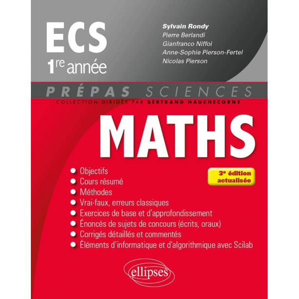 Maths ECS 1e 3éd 