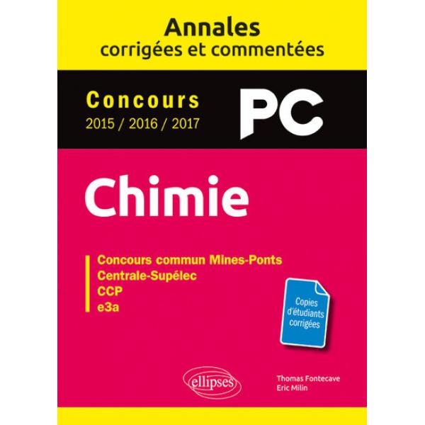Chimie PC concours 2015/2016/2017 