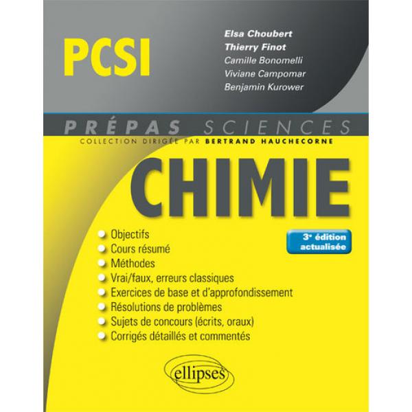 Chimie PCSI -Prépas Sciences 3ED