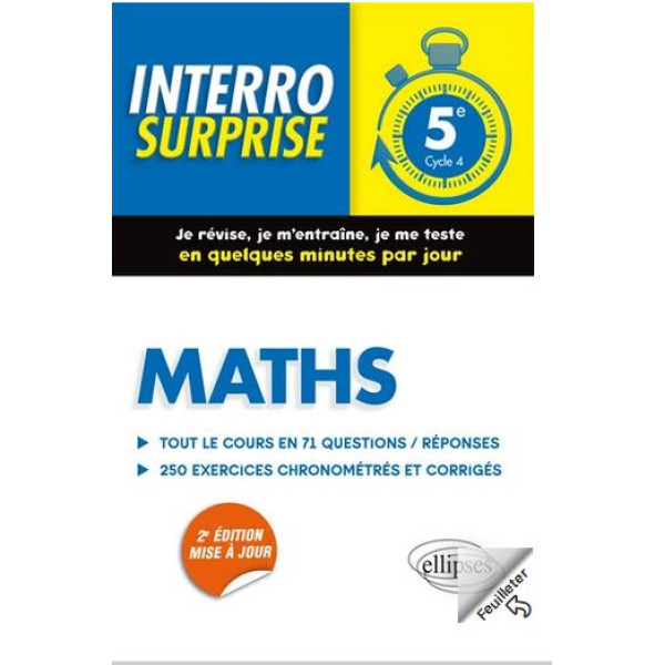 Maths 5e Cycle 4 -Tout le cours en 71 questions/réponses
