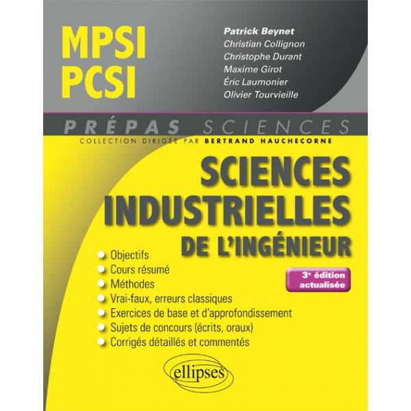 Sciences industrielles de l'ingénieur MPSI - PCSI 3ED