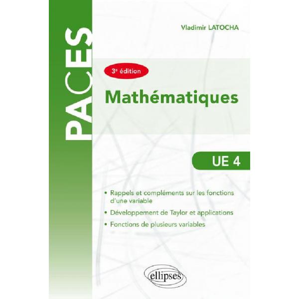 Mathématiques UE4 -Paces 3ed