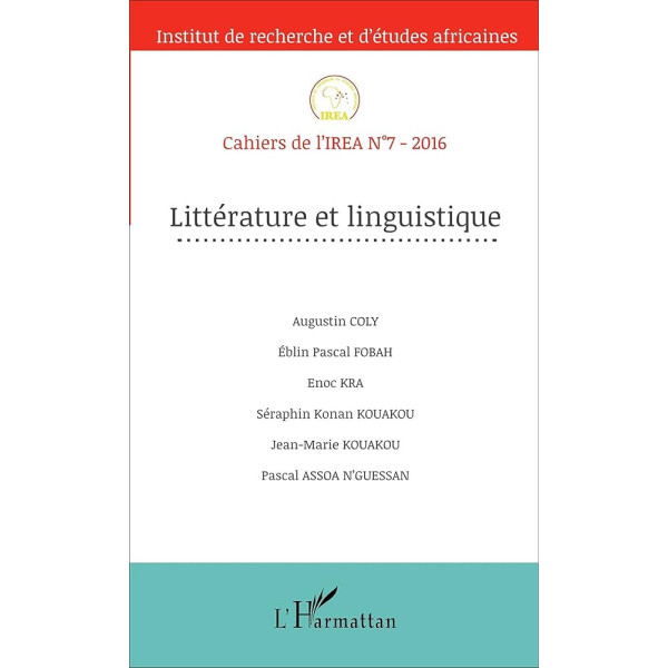  Cahiers de l'IREA N° 7/2016 -Littérature et linguistique