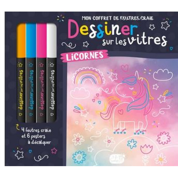 Licornes - Mon coffret de feutres craie