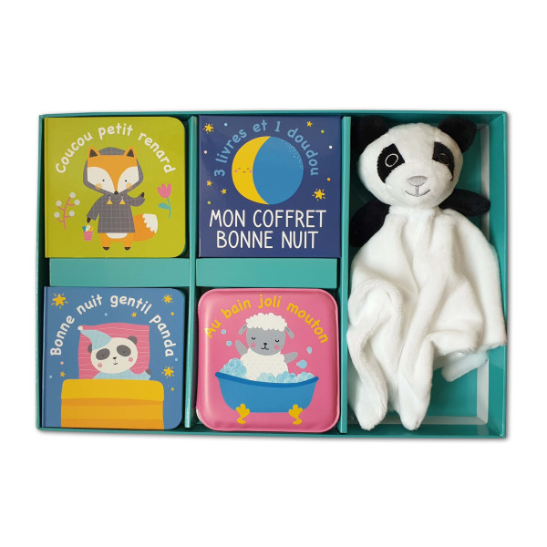 Mon  coffret  bonne  nuit  -  Avec  3  livres  et  1 doudou Panda