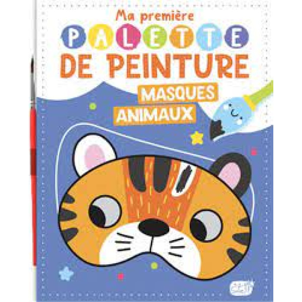 Masques animaux -Ma première palette de peinture + 1 pinceau