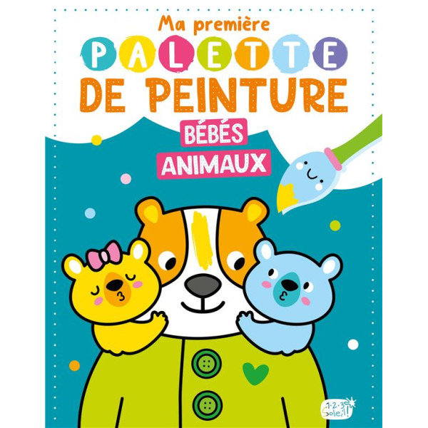 Bébés Animaux -Ma première palette de peinture + 1 pinceau