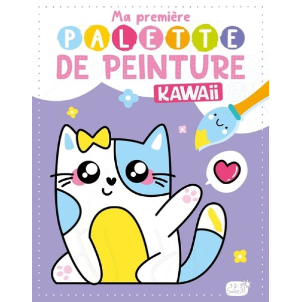 Kawaii -Ma première palette de peinture + 1 pinceau