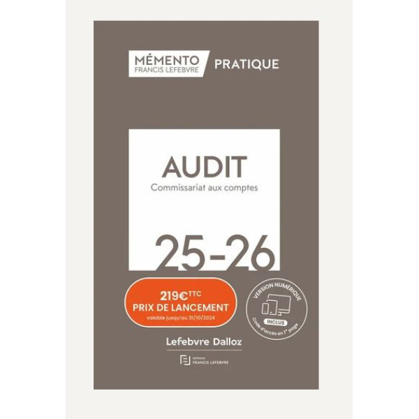 Audit -Commissariat aux comptes ed2025-2026