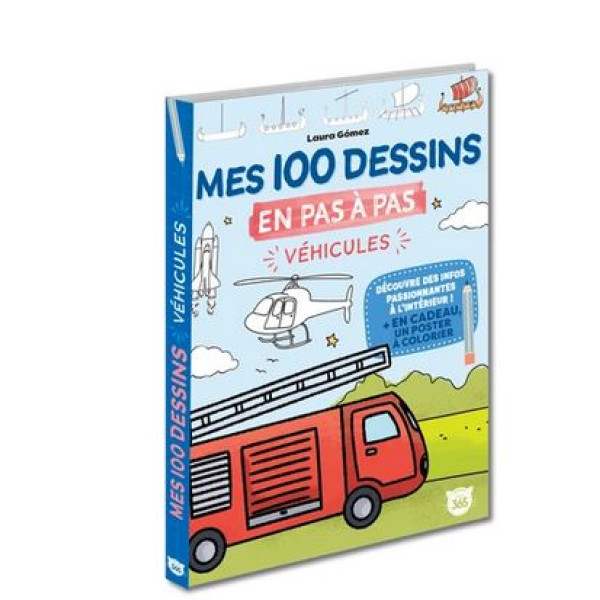 Mes 100 dessins en pas à pas