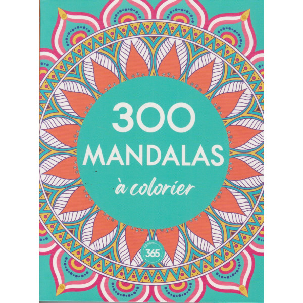 300 mandalas à colorier+crayon