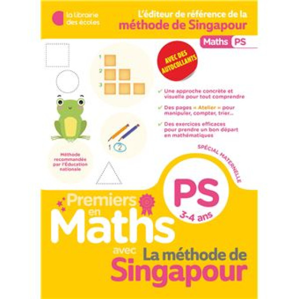 Premiers en maths avec la méthode de Singapour – PS 3-4 ans