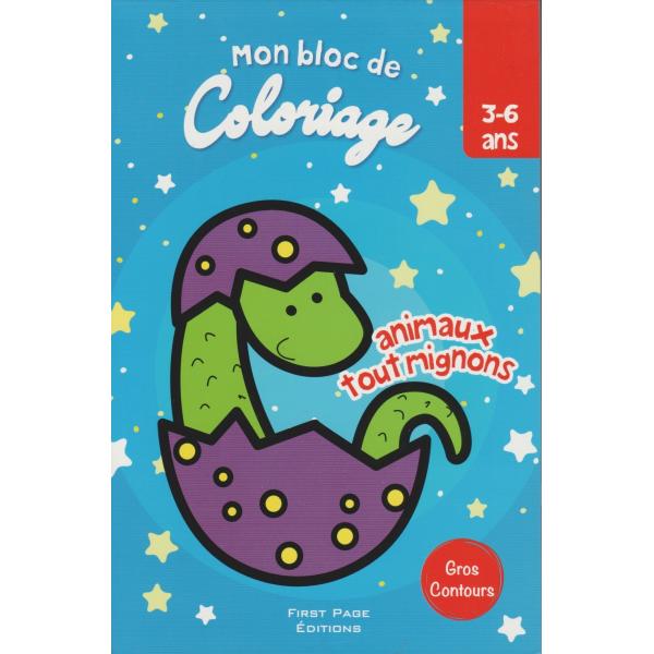 Mon bloc de coloriage 3-6ans -Animaux Tout Mignons