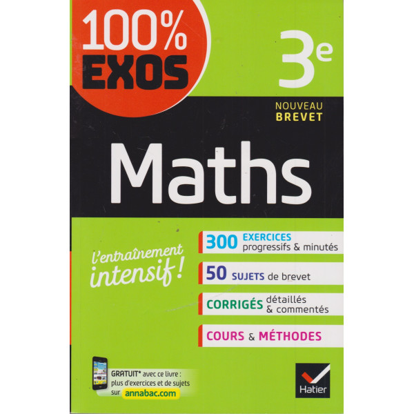 100% Exos Maths 3e 