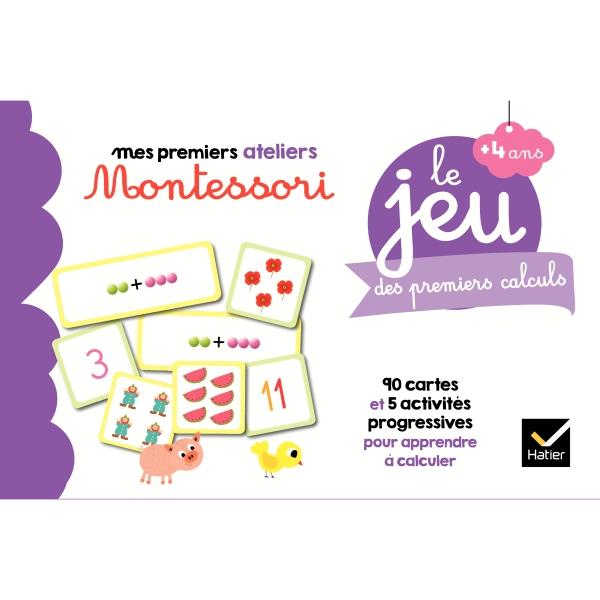 Mes premiers ateliers Montessori Le jeu des premiers calculs 4+