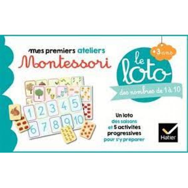 Mes premiers ateliers montessori Le loto des nombres de 1 à 10 +3ans