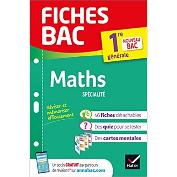 Fiches Bac Maths 1re Spécialité 2020